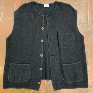 Vintage Italian sweater vest cardigan